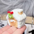 Miniature Christmas house resin figurine DIY cream glue phone case accessory decoration - House Style E (38*42mm)