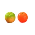 Simulation fruit toy desktop ornament cute small green and orange round shape stress relief - 2 Oranges