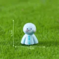 Cute blue miniature ghost figurine for moss garden landscaping and DIY craft decoration supplies. - Blue Doll No. 8