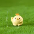 Miniature yellow chick figurine, cute resin micro landscape ornament for DIY garden decor 1.6cm - Small Round Chick No. 9