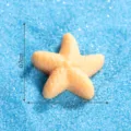 Mini statuetta stella marina in resina per decorazione micro paesaggio fai da te 0.7x2.2cm - 9# Stella marina