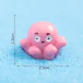Mini statuetta polpo rosa in resina decorazione paesaggio fai da te 1.5x2.1cm - 10# Polpo