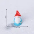 Miniatura de gnomo de resina para micro paisaje suculenta nieve decoracion 1.9cm - Mármol Rojo