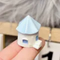 Miniature resin house figurine cute DIY accessory small ornament cream glue decoration - Style K House, 1 Piece, 30x27mm