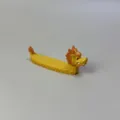 Miniatura soporte para palillos barco dragon bonita figura amarilla decoracion - Bote de Dragón / 1 Pieza/Paquete