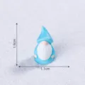 Mini figura de gnomo azul de resina miniatura para micro paisaje decoración de jardín DIY. - Azul