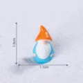 Miniatura resina enano figura micro paisaje DIY suculenta nieve escena decoración accesorio. - 6# Naranja