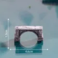 Miniatura puente de arco de resina para decoracion de micropaisaje pecera y arenero. - No. 1