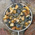 Natural small river stones pebbles, mixed color gravel for aquarium and plant pots decoration. - 1 Jin / 0.5kg (1.2-1.8cm) / Stream Sand
