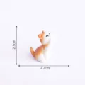 Cute orange and white cat resin figurine miniature for dollhouse DIY micro landscape decor - 10# Cat