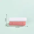 Miniature dollhouse furniture pink white desk model micro landscape diy decor accessory - 11-1# Cabinet