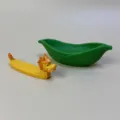 Mini set de juguetes de bote de dragón y hoja, lindo regalo festivo y premio para niños. - Conjunto de Bote de Dragón y Bote de Hoja / 1 Pieza de Cada Uno