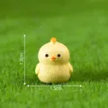Miniature resin yellow chick figurine, cute micro landscape DIY garden decor ornament for display. - No. 19 Small Hen