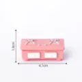 Miniature pink dollhouse gas stove model, cute kitchen furniture accessory for micro landscape. - 13-3# Gas Stove