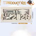 Hölzerner Abschluss Geldhalter Klasse 2026 Bargeld Geschenkbox mit Maßdesign für Feier. - 19*11*1cm / Stil A