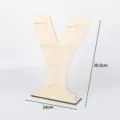 Wooden Y-shaped display stand dessert rack holder for party wedding cookies donut jewelry - Letter Y Shape