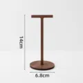 Wooden vintage earring display stand T-bar jewelry holder for store showcase and retail. - Walnut Earring Rack Medium