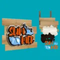 Wooden summer door hanger sign featuring layered beach design and cute seashell accent. - Style 4