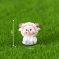 Mini cute sheep figurine resin ornament for moss micro landscape DIY miniature garden decor - No. 23 Little Sheep