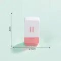 Miniature dollhouse fridge cabinet ornament, cute pink and white DIY micro landscape accessory. - Refrigerator 19-9#