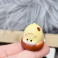 Cute hamster figurine resin charm for cream glue DIY craft miniature desktop decor ornament - Type S House (1 Piece) 28*25mm