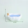Mini dollhouse bathtub miniature resin ornament DIY fairy garden micro landscape decor - Bathtub 24-1#