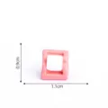 Pink miniature square DIY dollhouse furniture accessory doll room cute decor item - Cream White 25-2# Paper Roll Box