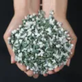 Green and white decorative stones pebbles for aquarium landscaping and potted plant soil paving. - 1 Jin / 0.5kg (0.3-0.5cm) / Ultramarine