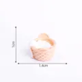 Miniature dollhouse laundry basket micro landscape DIY decoration accessory part 1.4cm - Grey 28-5# Laundry Basket