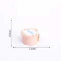 Miniature dollhouse toilet model DIY decoration micro landscape ornament 0.9x1.5cm - Silver 29-6# Bath Bucket