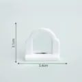 Miniature dollhouse arch mirror resin DIY micro landscape decorative accessory model - Lotus Pink 33-10# Mirror