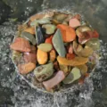 Colorful natural decorative pebbles stones for aquarium landscaping and potted plant soil cover. - 1 Jin / 0.5kg (0.7-3.5cm) / Eco Stone