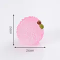 Ciondolo trasparente luminoso di frutta DIY resina miniatura decorazione per scatola cieca craft 2.6cm - 16# litchi