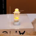 Mini vintage kerosene lamp LED night light, cute bedside decorative atmosphere lamp for bedroom - Small Palace Lamp / White