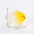 Colgante de fruta translúcido amarillo degradado decoración artesanal casa 3,1cm - 20# Pera de tributo