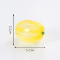 Adorno DIY de fruta linterna luminoso, pequeño artículo de decoración amarillo translúcido. - 23# Melón dulce oriental