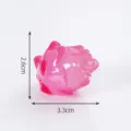 Adorno de resina con fruta de linterna rosa traslúcida, variante miniatura para escritorio. - 27# Pitahaya