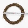 Natural vine wreath handmade rustic Christmas garland for wedding party floral decor details. - 20cm