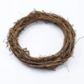 Couronne de vigne naturelle guirlande de twigs rustique décoration maison DIY arrangement floral Noël - 20cm
