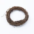Détail de couronne de vigne naturelle faite main, décoration rustique de cercle de branches pour art. - 10cm