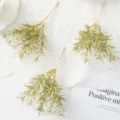 Kunstmatige sterrengras takken goud simulatie planten kleine boeketten voor huwelijk DIY - Vintage Groen