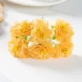Künstlicher Blumenstrauß Simulation Nelke Pfingstrose DIY Material Hochzeitsbox Dekoration - Strauß mit 6 Blumen / Orange