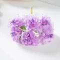 Miniatur lila künstliche Nelken Blumenstrauß für DIY Hochzeit Dekor Artikel Stil - Strauß mit 6 Blumen / Lila