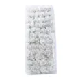 White artificial foam rose flowers bouquet for DIY wedding crafts decor candy box accessories - 144 Pieces/Pack / White
