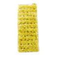 Yellow artificial paper roses in clear pack for DIY craft wedding decoration and gift box accessories - 144 Pieces/Pack / Yellow