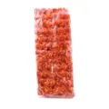 Orange artificial mini foam roses flowers in clear bag for DIY wedding garlands and craft accessories - 144 Pieces/Pack / Orange