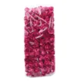 Bulk pack of small artificial rose flowers in transparent bag, perfect for DIY crafts and wedding decor. - 144 Pieces/Pack / Rose Red