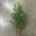 Kunstmatige varen cipres blad voor plantenwand decor, realistisch groen loof takje. - 7-vorkige krullende en 5-vorkige cipressenbladeren