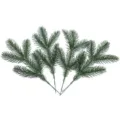 Ramas de pino artificiales para decoración de árbol de navidad corona plantas verdes - Aguja de Pino de Tres Horquillas de Navidad / Verde