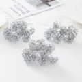 Flores de bayas artificiales plateadas accesorios DIY para guirlandes y manualidades. - Plateado